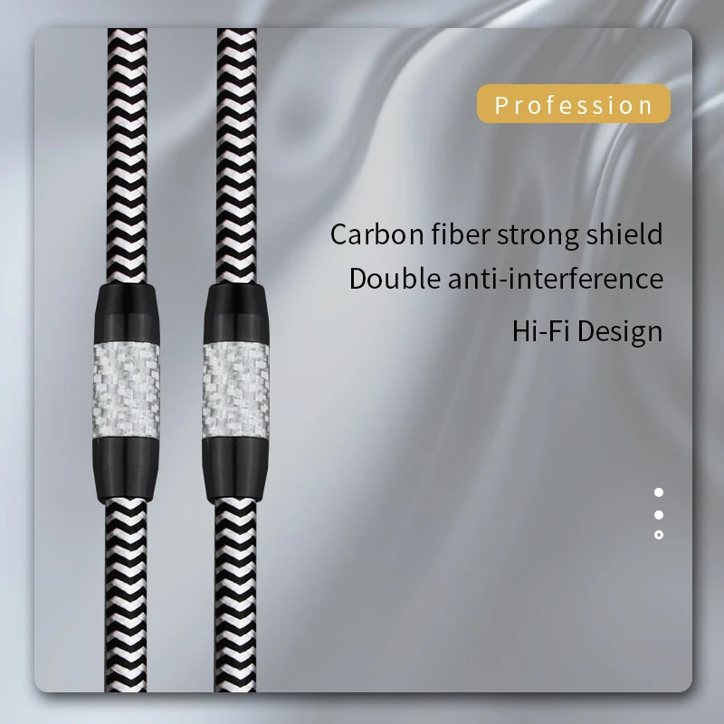 Y9 HiFi Design Clean Sound Quality 3 Pin Jack Male-to-Female Balanced Cable for Microphone AMP Mixer