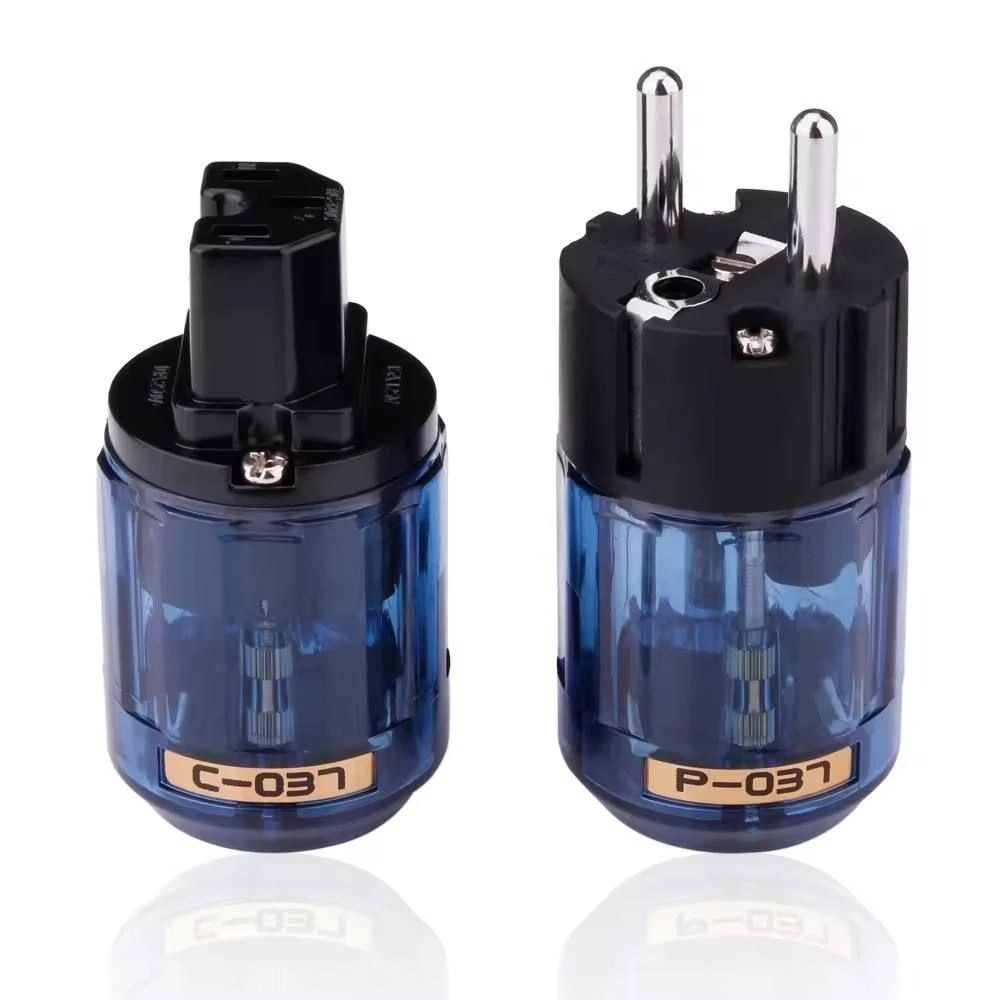 YY-037 Pure Copper Power Plug Connector American/European Standard for Audio Equipment Amplifiers/Speakers