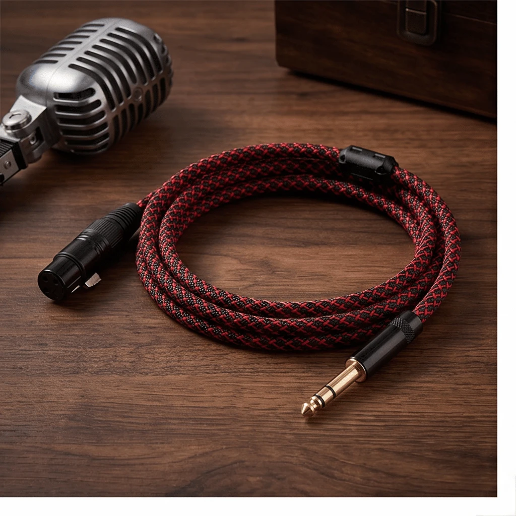 YYTCG 6.5mm TRS Male to XLR Female Adapter Cable for Speaker System & DJ Equipment with Flexible Braided Design