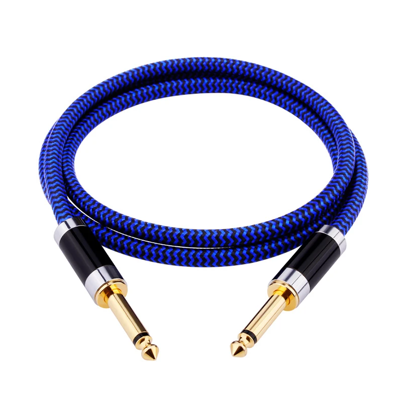 YYTCG 6.5mm to 6.5mm Hi-Fi Audio Cable 6N OCC Core, 24K Gold-Plated Plugs, High-Density Shielding for Mixers, Amps & Instruments