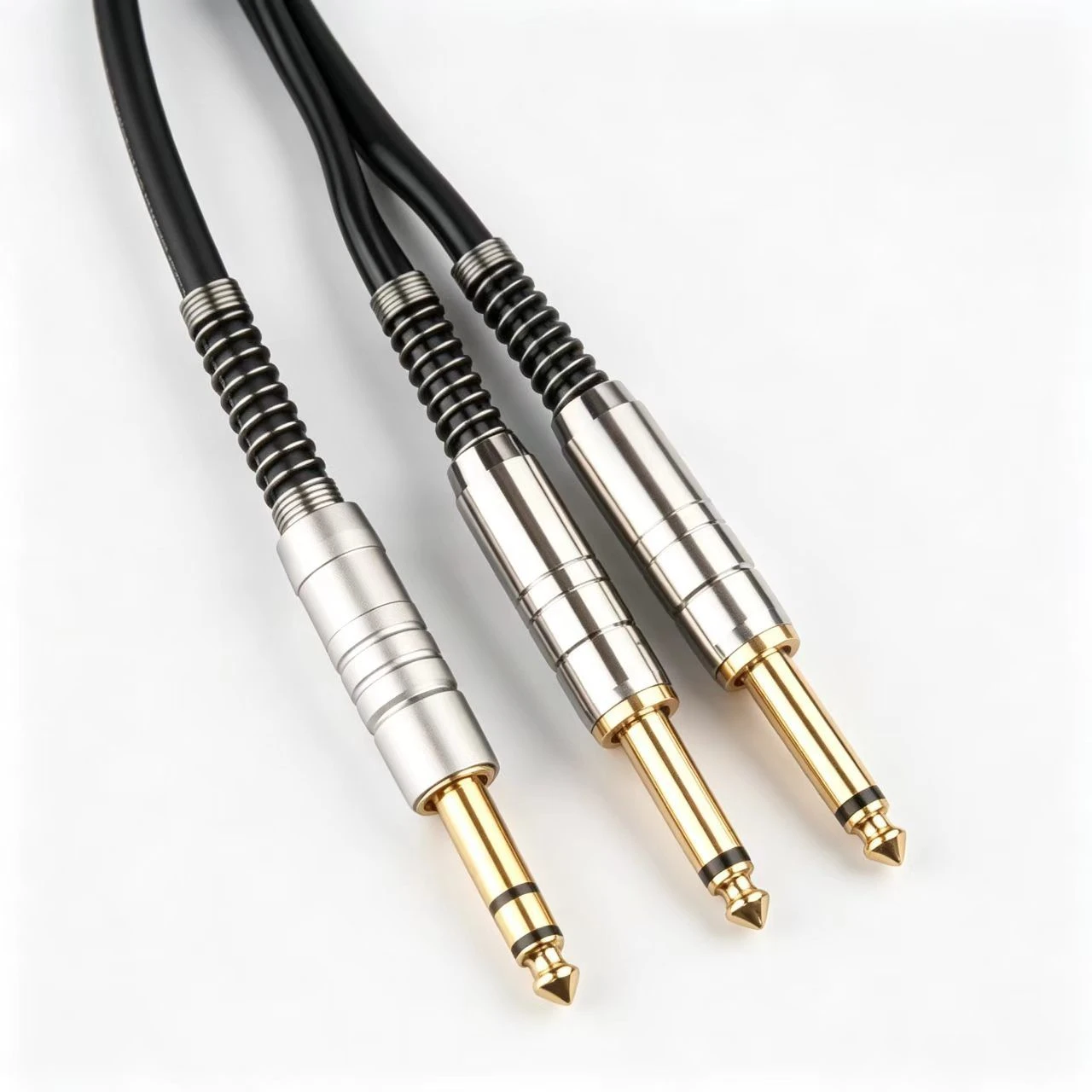 YYTCG Flagship Series TRS 6.35mm to Dual TS Male Y Splitter Cable for Stereo Breakout