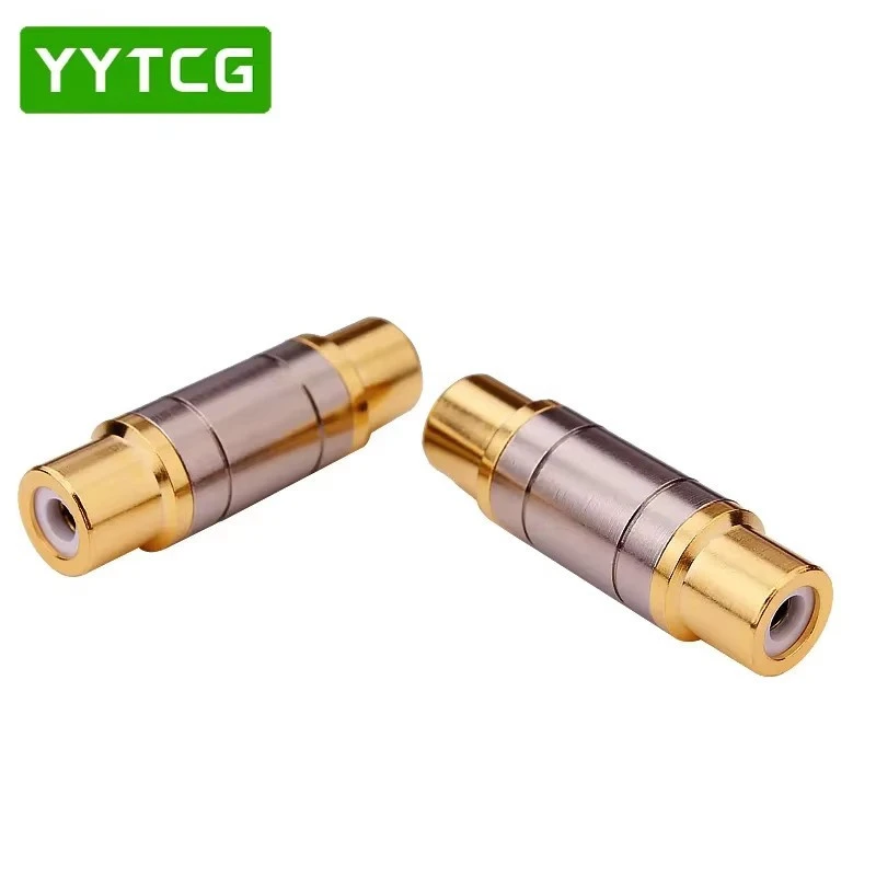 YYTCG Premium Gold Plated RCA Female to Female Connector Coupler