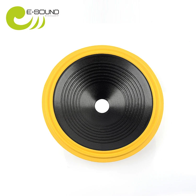 Yellow Color 2 Rims Foam Edge Pressed Paper Cone