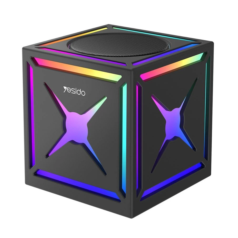 Yesido Ysw34 5W Tws Bluetooth-Compatible Speaker RGB Lighting Outdoor Portable Subwoofer