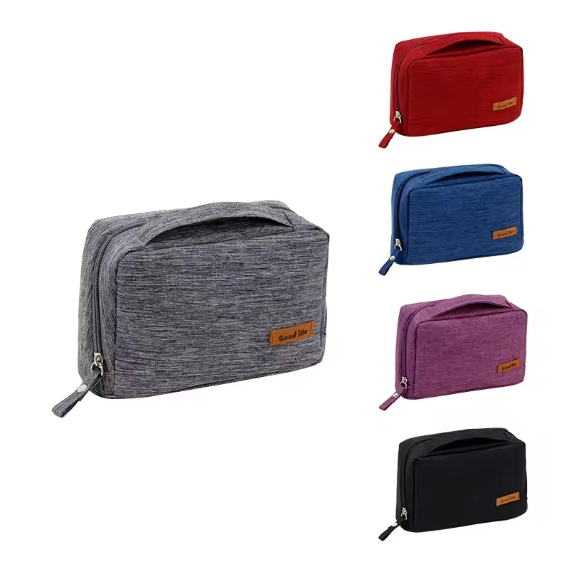 Yiwu Customizable-Logo Durable Waterproof Polyester-Cationic Multi-Pocket Lightweight Unisex Daily-Use Travel Zippered Digital Clutch Bag
