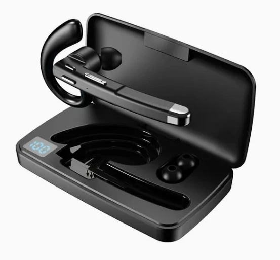 Yyk-520 Bluetooth 5.1 Single-Ear Earphone with Charging Case for Driving