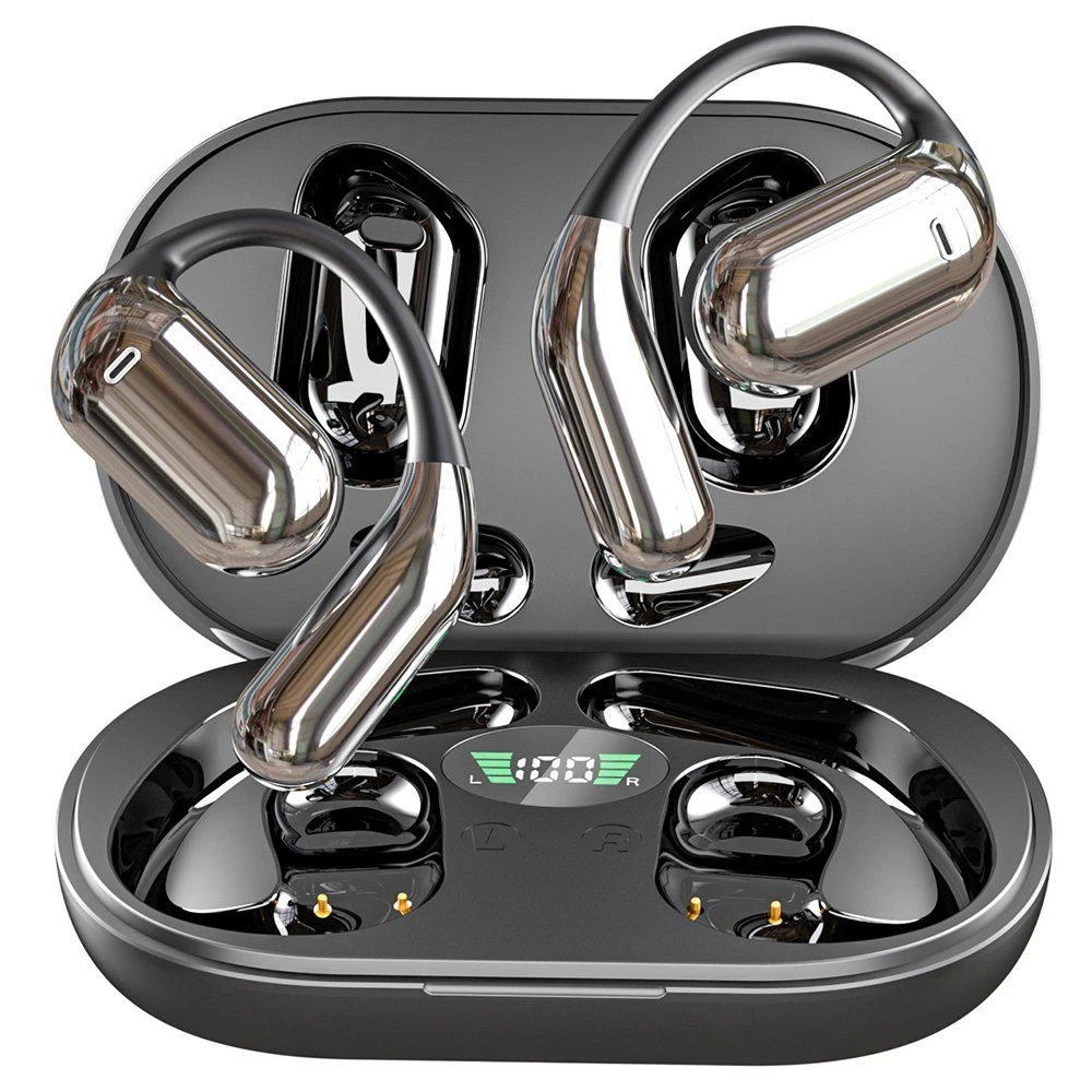 Yyk-Q16 Open-Ear Bluetooth Ear Hook Earphones – Black