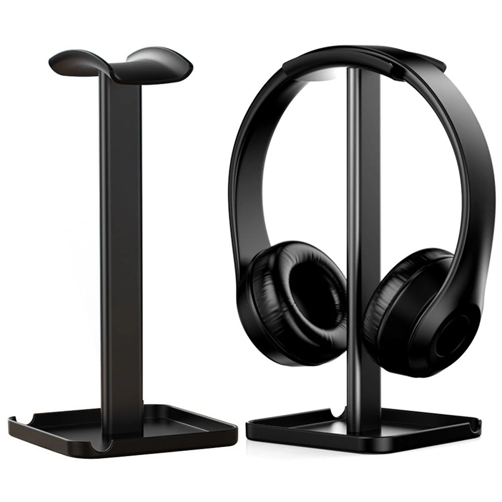 Z10 Desktop Over-Ear Headphone Stand ABS+TPU Headset Holder Mount with Solid Base – Black