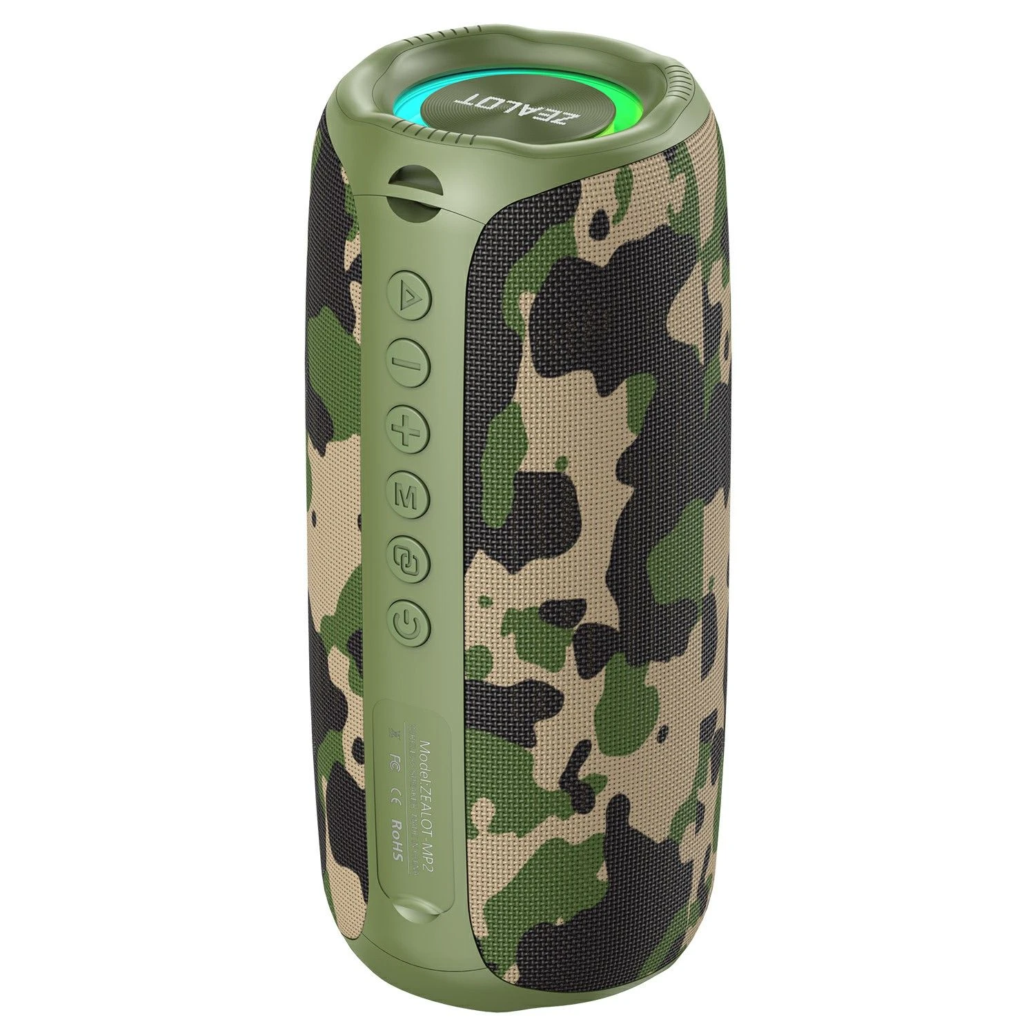 Zealot MP2 Outdoor 20W Bluetooth Compatible Speaker Portable Ipx5 Waterproof Bass Subwoofer