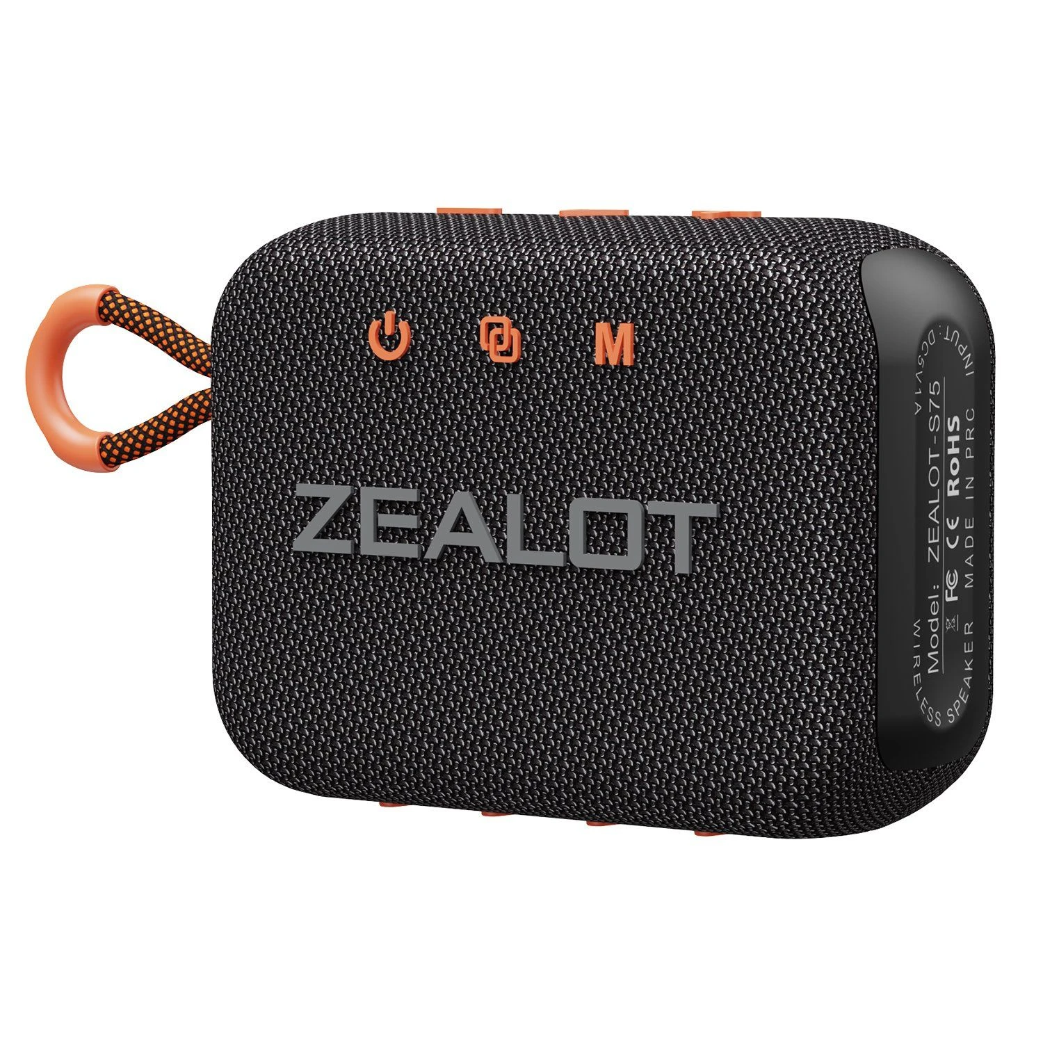 Zealot S75 Portable Bluetooth Speaker Ipx6 Waterproof True Wireless Stereo Subwoofer – Black