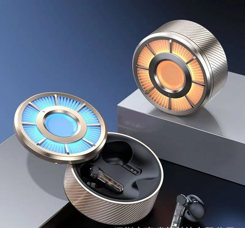 Zinc Alloy Wireless Earbuds with 360-Degree Rotation Feature