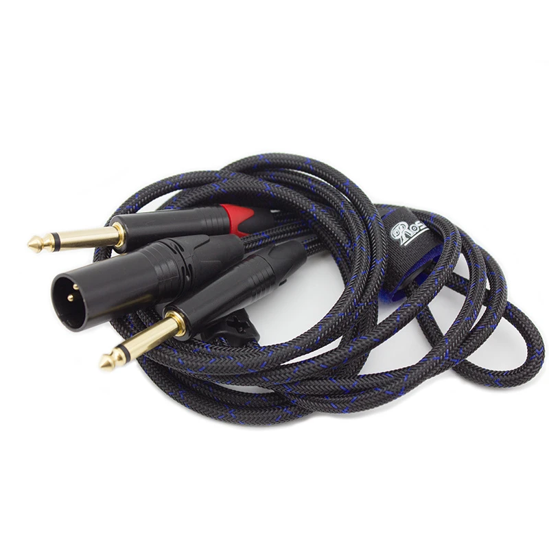 a/V PVC Insulated Wire Cable with Connector XLR Male to 6.35mm Mono Plug