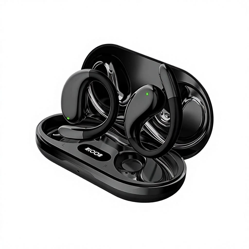 for 5.4 Earphones 2026 Life Waterproof Ear-Hook Style Non-in-Ear Wireless Ai Translation Smart Earbuds for Sports