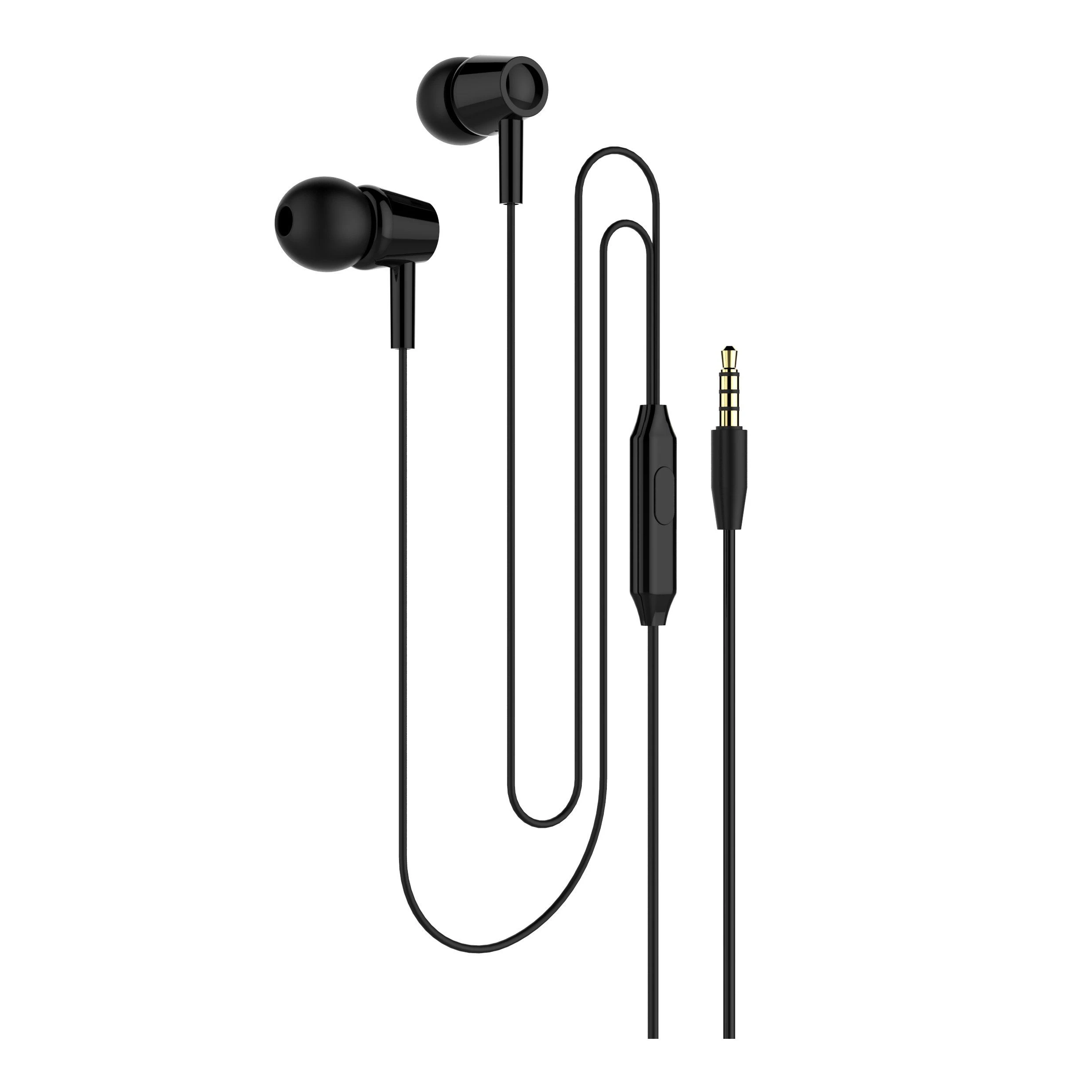 in-Ear Style Colorful Cheap Wired 3.5mm Connector Mobile Phone Earphone Earbuds with Mic