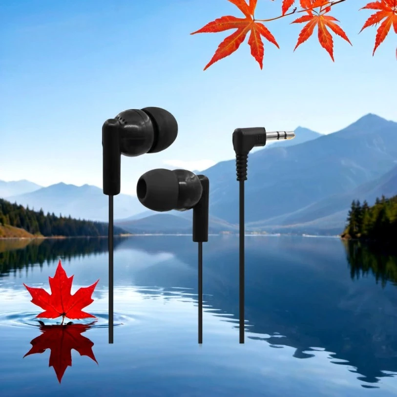 in Ear Waterproof Stable Wired Headphones for Airline/Bus/Train