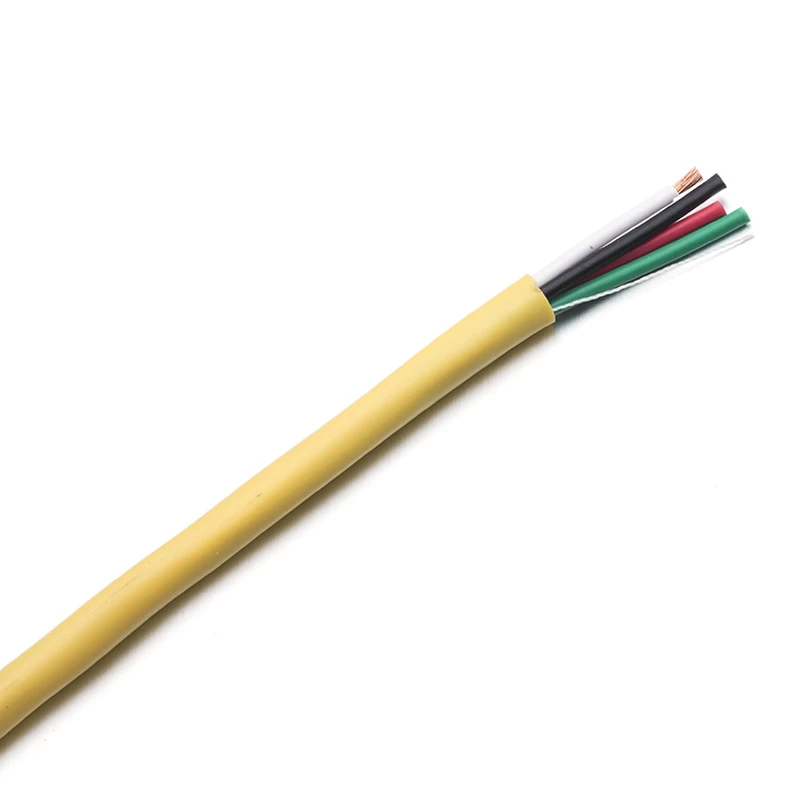 in Wall Audio Speaker Cable Wire 14/4 AWG Gauge 4 Conductor Bulk Yellow