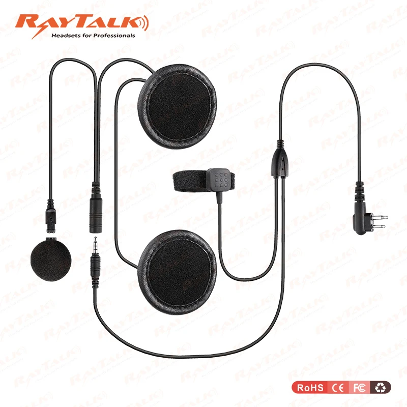 motorcycle Full Face Helmet Headphone Rhel-0943 for Two Way Communication Headset