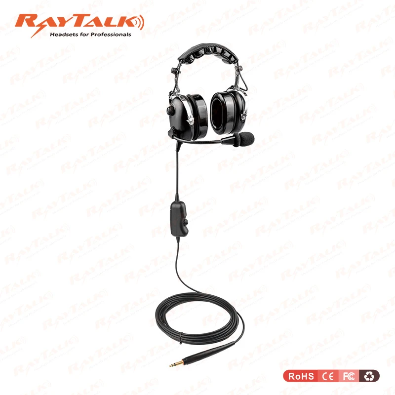pH-200A Airport Ground Crew Communication Headset Professional Over-Head Noise Canceling Headset