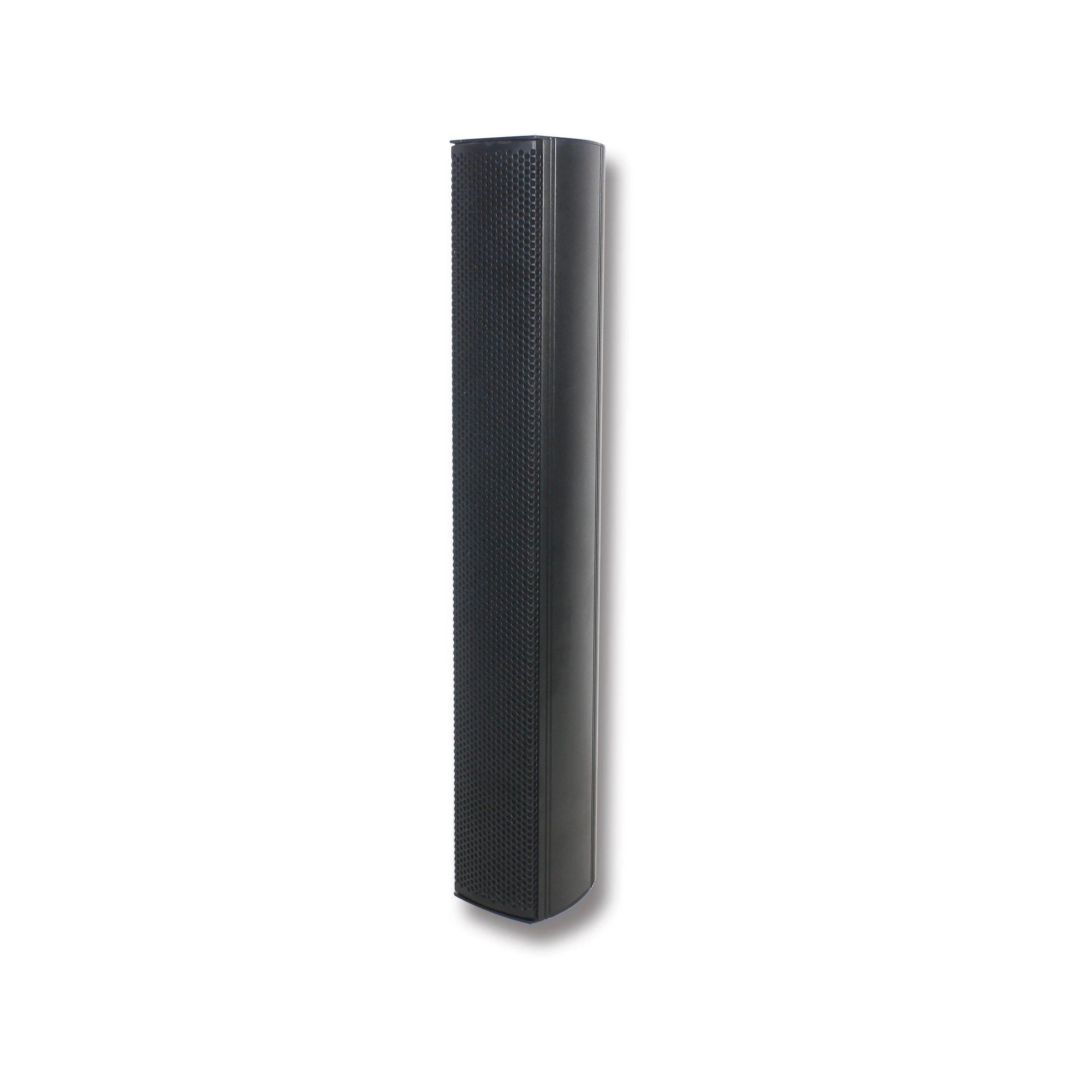 professional Dante Audio 180W Active DSP Music Column Speaker Loudspeaker Supports Poe Power Supply for PA System with Lavoce Speaker Driver Built-in Amplifier